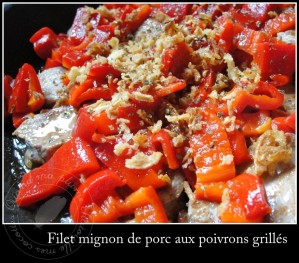 Recette Filet mignon de porc aux poivrons grillés