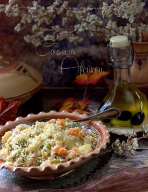Recette Couscous aux Légumes Vapeur, Afourou ou Aqqfel Kabyle