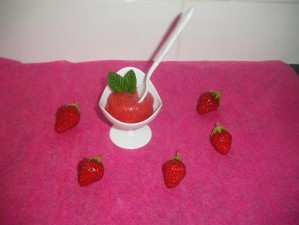 Recette Glace à la fraises