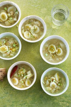 Recette Soupe de poireaux au gingembre