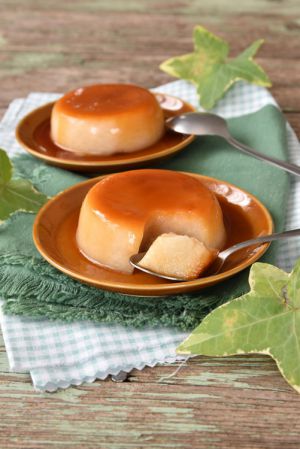 Recette Flans au caramel végans