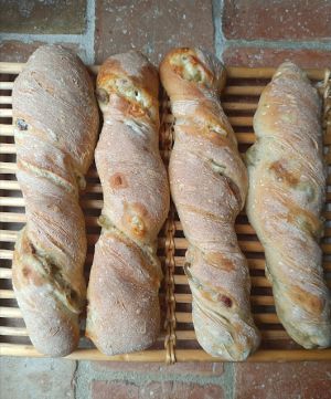 Recette Torsades aux olives & aux lardons