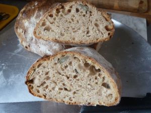 Recette PAIN SUR LEVAIN complet aux graines mélangées