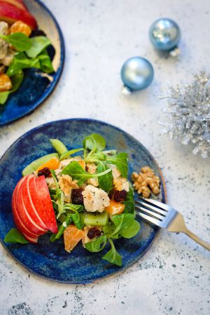 Recette Salade de pintade aux fruits (légère et facile)