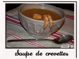 Recette Soupe de crevettes