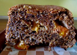 Recette Cake moelleux (sucré) à la courgette, aux noix et aux abricots
