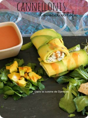 Recette Cannellonis d’avocat au tofu, sauce aux fruits exotiques – #Vegan