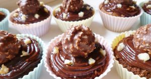 Recette Cupcakes au Nutella et Ferrero Rocher