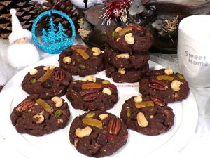 Recette Cookies mendiant chocolat noir d'après Christophe Felder