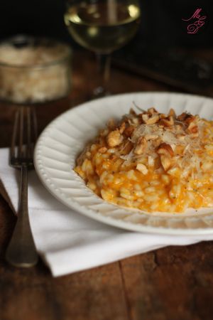 Recette Risotto à la courge & aux noisettes