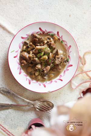 Recette Rognons de veau aux champignons et au porto