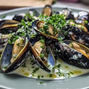 Recette Moules Crème Herbes : Recette Facile et Savoureuse