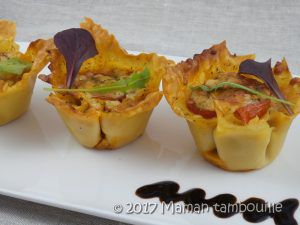 Recette Cup quiche pasta