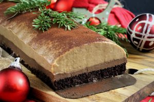 Recette Bûche de Noël vegan choco-marrons