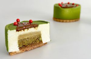 Recette D’Entremets de Noël Pistache et fleur d’oranger