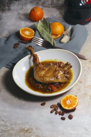 Recette Canard aux clémentines et raisins secs