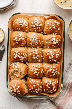 Recette Oatmeal Molasses Dinner Rolls