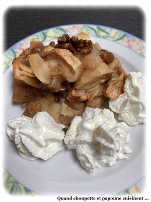 Recette Pommes au four et aux fruits secs