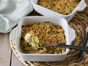 Recette Crumble de poireaux & bacon