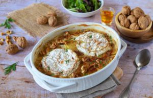 Recette Gratin de pommes de terre au Camembert et à la Noix
