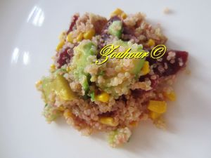 Recette Quinoa salade avec thon et avocat