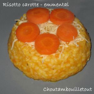 Recette Risotto carotte - emmental