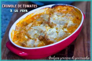 Recette Crumble de tomates à la feta