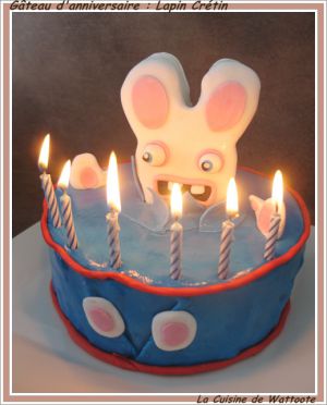 Recette Gâteau d'anniversaire : Lapin crétin