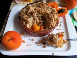 Recette Crumble d’abricots à l’amande [vegan et sans gluten]