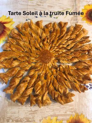 Recette Tarte Soleil à la Truite Fumée
