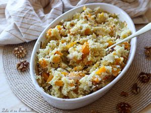 Recette Riz butternut & feta au four