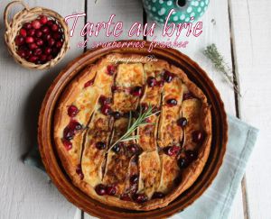 Recette Tarte au brie et cranberries fraiches