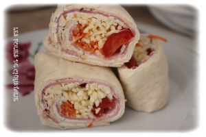 Recette Wraps fromage carottes jambon