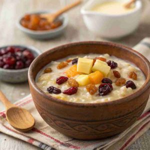 Recette Frucht Mues – Traditional Hutterite Fruit Pudding Recipe