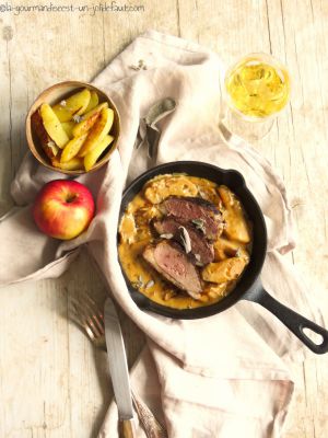 Recette Magret de canard au cidre et aux pommes