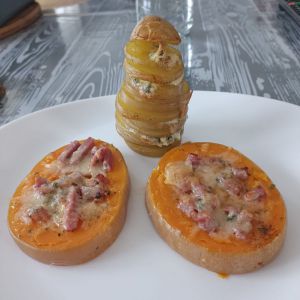 Recette Dôme de pommes de terre au bleu d'auvergne et combi ninja