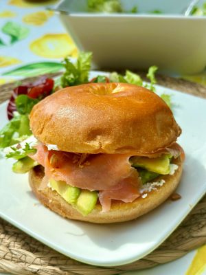 Recette Bagel saumon fumé avocat