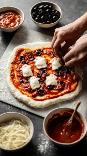 Recette Spooky Cemetery Flatbread Pizza Recipe: A Hauntingly Delicious Treat