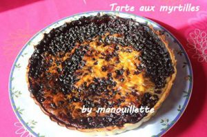 Recette Tarte aux myrtilles et pâte à tarte express