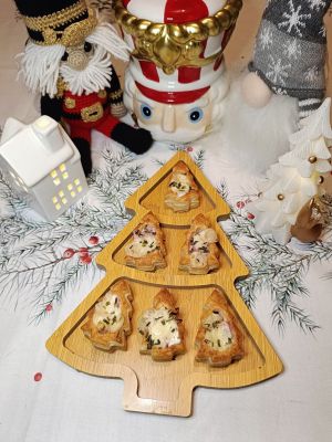 Recette Mini sapins feuilletés jambon raclette
