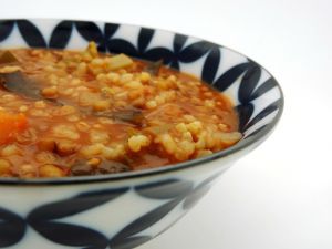 Recette Ragoût vegan riz complet et lentilles