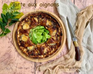Recette Tarte aux oignons, chèvre et miel