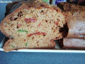 Recette Cake aux tomates séchées et courgettes sans gluten et sans produit laitier animal
