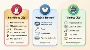 Recette Flan fondant coulis : le dessert chic et facile