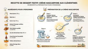 Recette Tiramisu de Noël clémentine pain d’épices : dessert raffiné