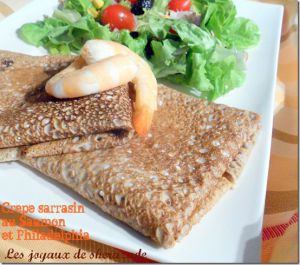 Recette Crêpe au saumon fumé et fromage Philadelphia