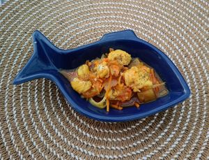 Recette Lotte aux légumes au Cookéo