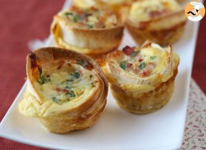 Recette Que faire avec des tortillas? des petites quiches faciles et économiques!