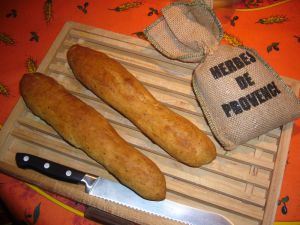 Recette Mini-baguettes aux herbes de Provence