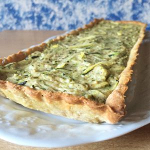 Recette Quiche Vegan courgette citron et menthe